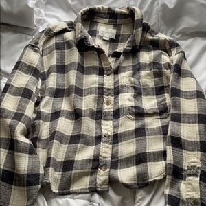Cropped flannel